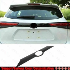 2020-2024 For Toyota Highlander Bright Black Car Rear Door Tailgate Strip Trim