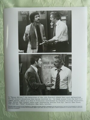 BARNEY MILLER 8x10 b/w Press Photo 1984 / Hal Linden, Ron Glass & Max Gail