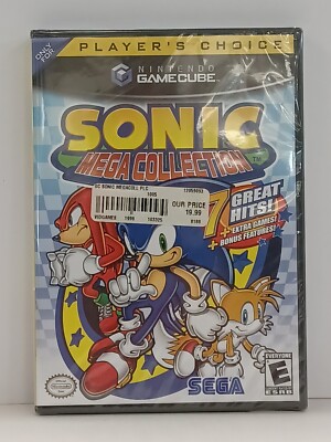 SONIC MEGA COLLECTION for Nintendo GAMECUBE NEW SEALED Y-FOLD Rare
