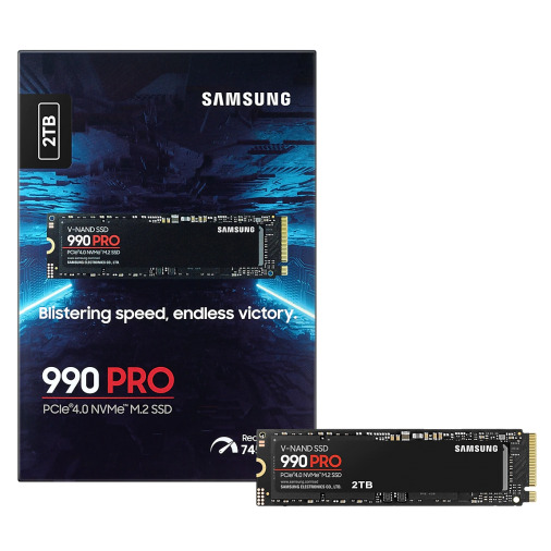 Samsung 990 PRO 2TB M.2 2280 NVMe PCIe 4.0 SSD 100616
