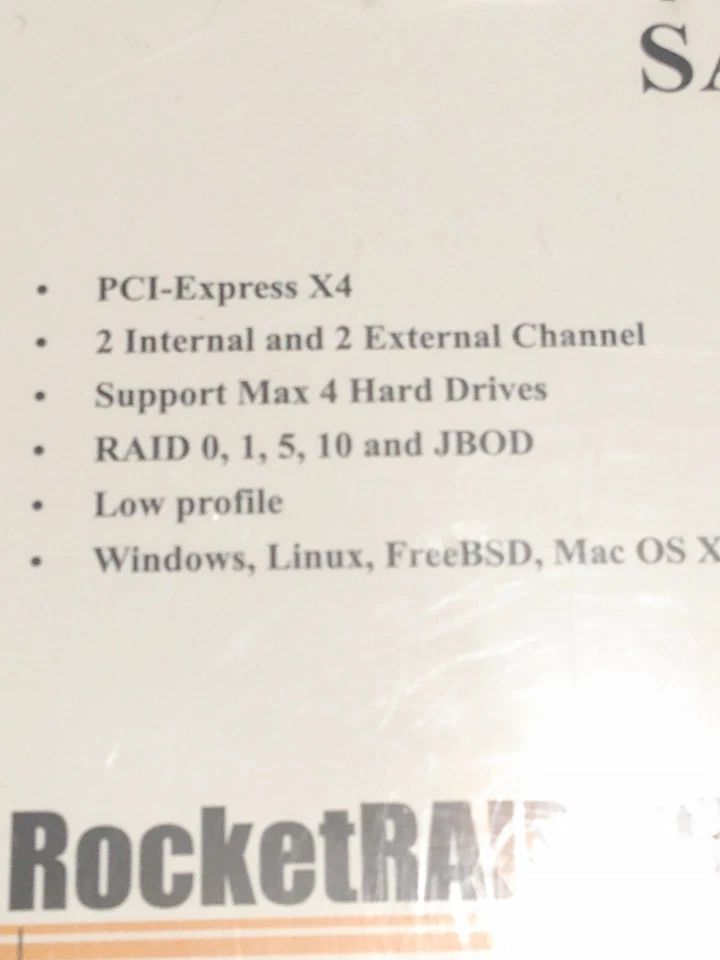 High Point Technologies Inc. 4 Channel PCI Express X4 SAS RAID Controller Rocket - Image 4 of 4