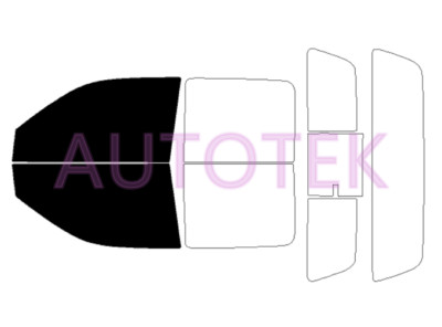 PreCut Film Front Two Door Windows Tint For GMC Canyon Crew Cab 2004-2012