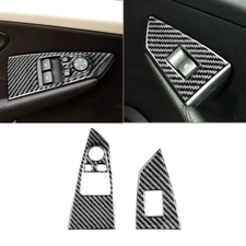 Carbon Fiber Window Lift Switch Cover Trim For BMW 6 Series E63 E64 Couple 04-10