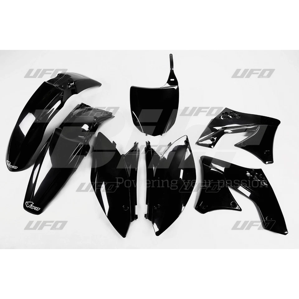 UFO Plast Set Plastique Complet Noir Kawasaki KX 250 F 2010-2011 - Photo 1/1