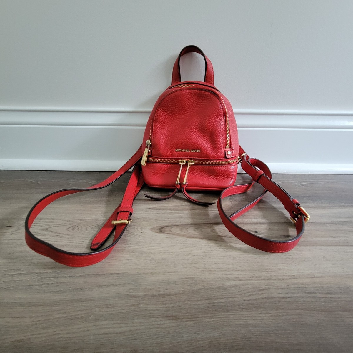 NWT MICHAEL KORS RED BACKPACK MICHAEL Michael Kors SABLE - Rucksack - mulberry/red  main image 3