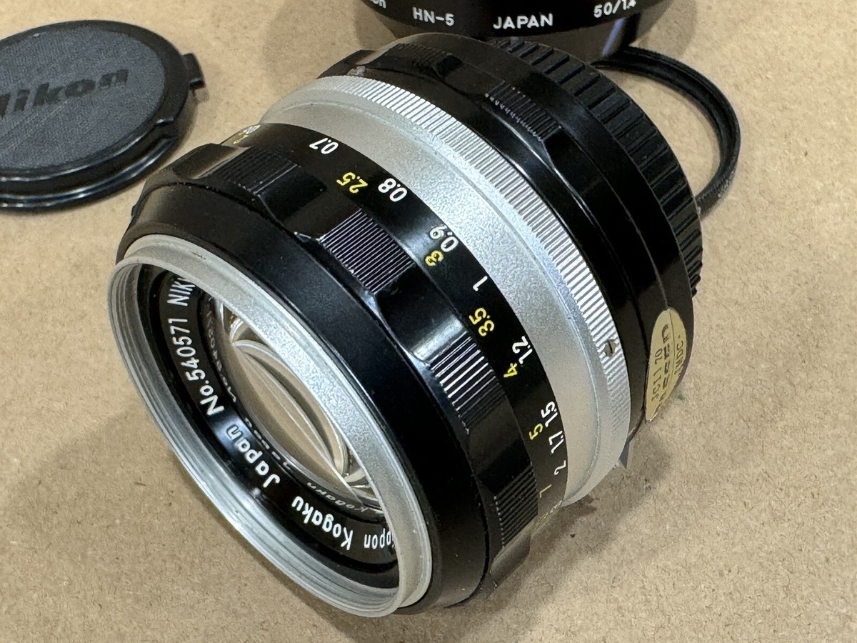 Nikon Nikkor-S Auto 50mm f/1.4 non Ai MF Lens for F F2 w/Hood | eBay