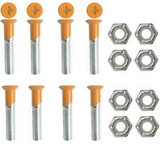 Dime Bag Hardware Skateboard Mounting Nuts and Bolts 1" Phillips - Orange