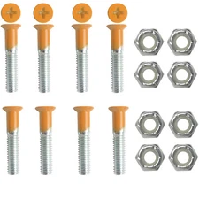 Dime Bag Hardware Skateboard Mounting Nuts and Bolts 1" Phillips - Orange