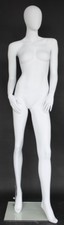 5 ft 11 in Female Abstract Head Mannequin Matte White New Style Mannequin SFW54E