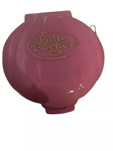 Polly Pocket 1989pinl Clam Shell Polly’s Cafe Has A Chefs Doll Vintage