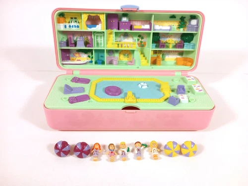 Polly Pocket 1989 Pool Party Playset Bluebird WE COMBINE SHIP!!!