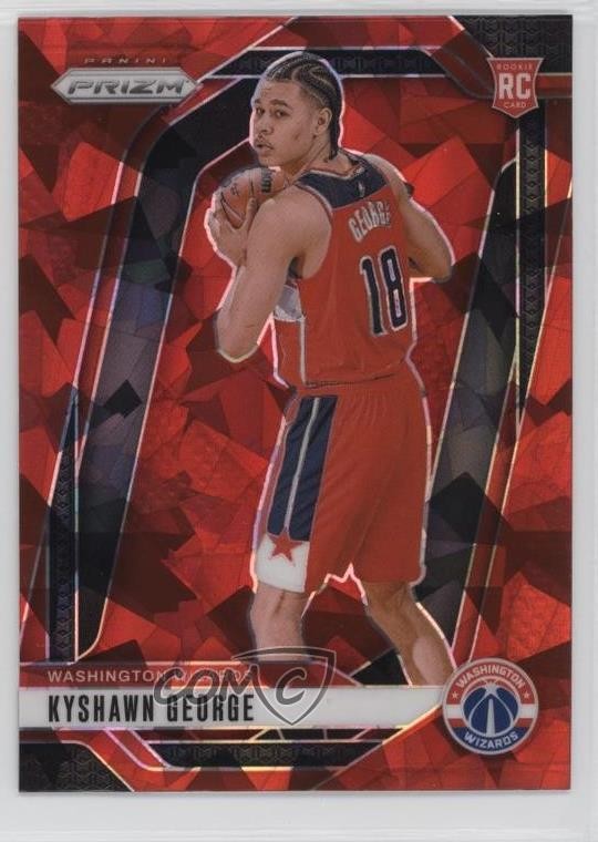 2024-25 Panini Prizm Red Ice Prizm Kyshawn George #257 Rookie RC