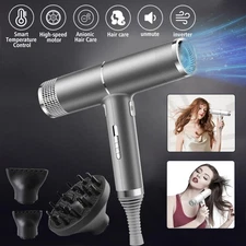 2500W Compact Hair Dryer Fast Drying Lightweight Home Pro Ionic Blow Fan Styler