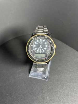 Vintage Regis Navigator Analog/Digital Mens Wrist Watch  #0034