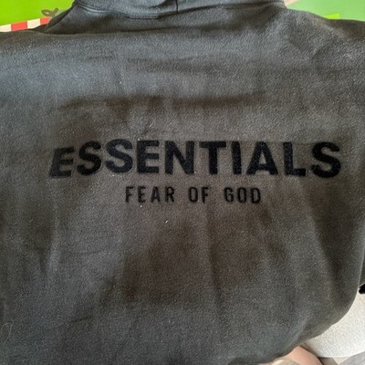Essentials Black Hoodie size S