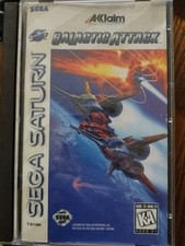 Galactic Attack (Sega Saturn, 1995) in box with manual, tested working