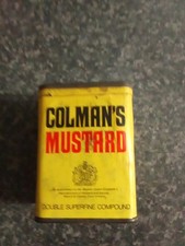Colman's Mustard Vintage Tin 1960s-70s Era Retro Kitchen