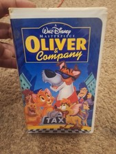 Disney s Oliver Company VHS Video Tape Masterpiece Clamshell Case