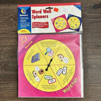 Creative Teaching Press Word Wall Spinners Set of 2 K-3 Classroom Activity