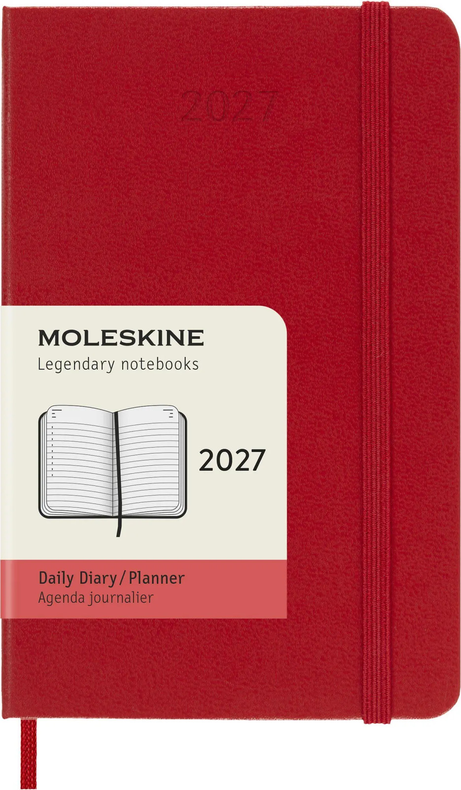 Moleskine Rot Agenda, Taschenagenda Daily (A6, 1 Tag / 1 Seite) - Image 4