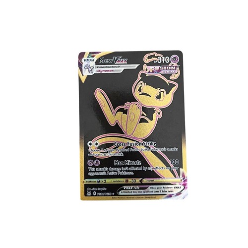 Pokemon Karte Mew VMax (Secret) Fusion Strike 2022 Verlorener Ursprung Gold Metallic  - Bild 1 von 4