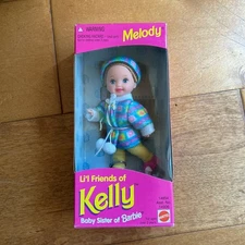 Li'l Friends of Kelly Snow Bunny MELODY Barbie 14906 Mattel 1995 NEW 