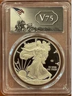 2020 W End of World War WW2 V75 Privy American Silver Eagle Proof PR69 PCGS FS