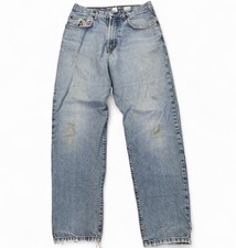 Vintage Lucky Brand Dungarees Made In USA Jeans Size 31 Light Wash USA Red Tag