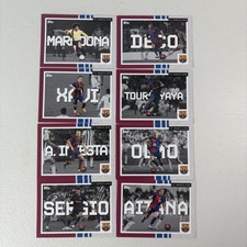 Set 2025 Topps Barcelona Team Xavi Maradona Deco Queremos el Balón Bullí De 8