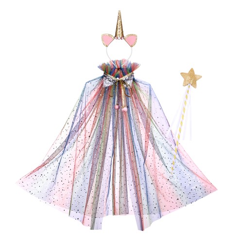 Sparkly Cape Girls Girl Birthday Party Dress Up Sequins Cape Girls Fairy Cape