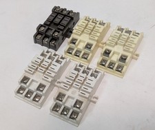 Lot of 5 Assorted Potter  Brumfield  Other Plug-In 3-Pole Relay Socket Bases
