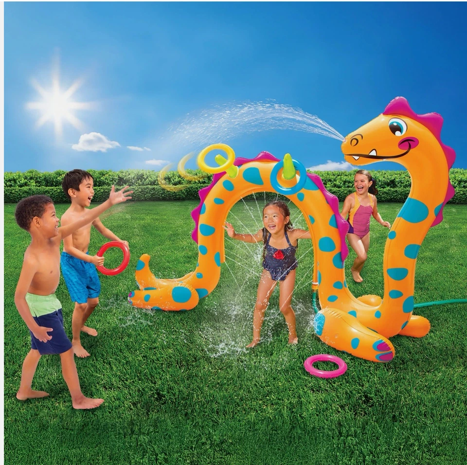 Banzai Splash-O-Saurus Sprinkler Park Inflatable Sprinkler Park NIB - Image 2 of 3