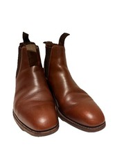  Loake Chelsea Boots - Brown - Size 6 - pull on leather 