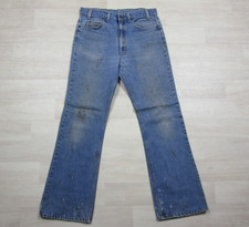 Vintage 80s Levis 517 Jeans Mens 32x30.5 Orange Tab Bootcut Saddleman Distress 9