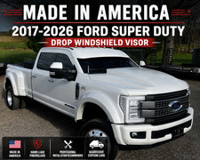 2017-2026 Ford F250 F350 F450 F550 Super Duty Drop Windshield Visor Fiberglass 2017-2026 Ford F250 F350 F450 F550 Super Duty Drop Windshield Visor Fiberglass