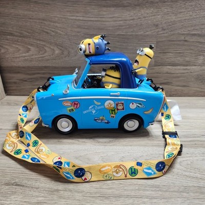 Minions Despicable Me Universal Studios Car 10'' Long 8'' Tall Popcorn Bucket 