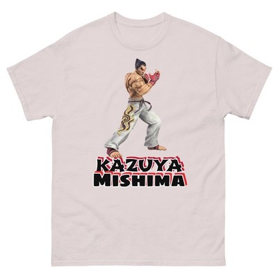 Kazuya Tekken T-Shirt, Gamer Shirts, Video Game Character Kazuya Mishima Tee