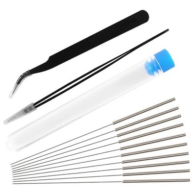 Aokin 13 Pcs 3D Printer Nozzle Cleaning Kit - 10 0.4mm Needles 13 