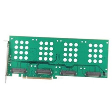 Nvme Pcie Card, Expansion X16 Disk Array Extension Easy to Install Dual U.2
