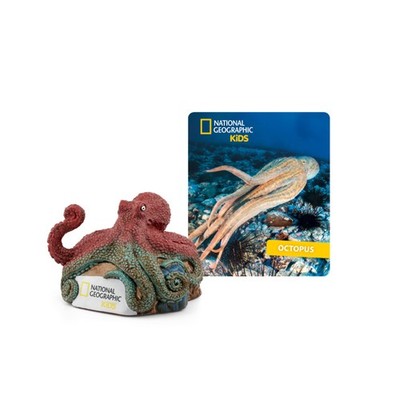 Tonies National Geographic Kids Octopus Audio Toy Figurine Small, Multicolored 