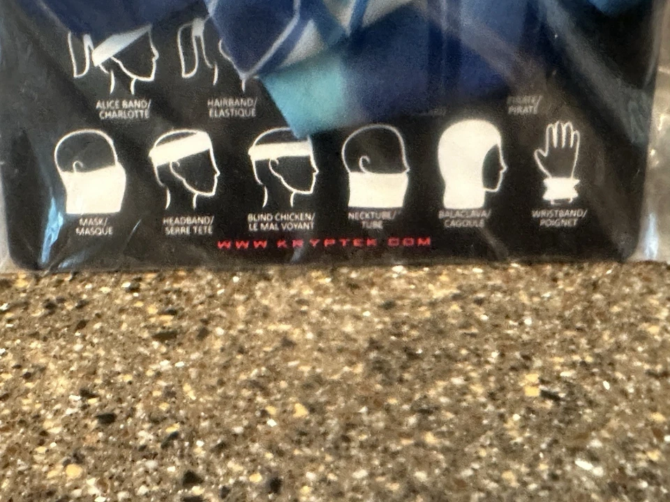 New Kryptek Buff Tubular Headwear Neck Gaiter Buff Pontus Camo 17BUFHP Blue - Image 4 of 4