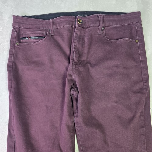Fried Denim Burgandy Stretch Jeans Men 38x29 Slim 5 Pocket Pants - Bild 4 von 9