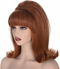 Womens Flip Wig 70S 60S Retro Beehive Style Bouffant Vintage Look Wig Costume Wo