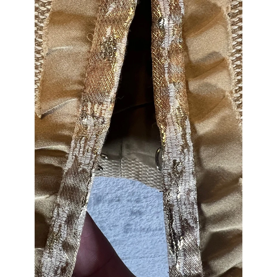 Chaqueta Blazer Alex Marie Petite Carrera Oficina Trabajo Tostado Borde Dorado 8P Foto 3 de 4