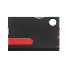 14-In-1 Multi-Function Survival Tool Card With Red LED Light Portable Tool Kit