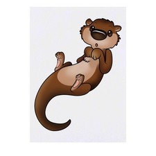 'Cute Otter' Temporary Tattoos / Transfers TO00032316 