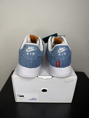 Levi's x Nike Air Force 1 By You Exclusive Denim Sz 12.5W/11.0M