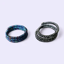 Pair of Beaded Rings 