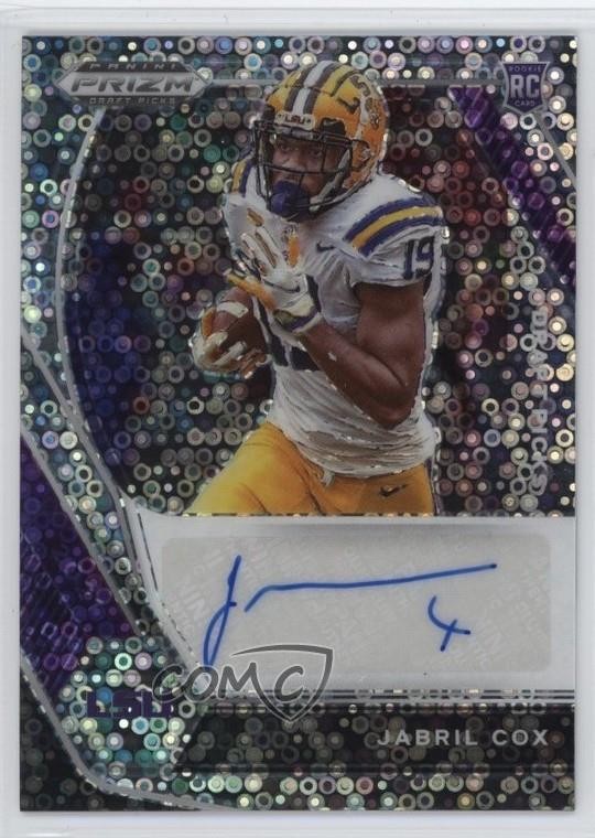 Jabril Cox Panini Prizm Draft Picks Draft Picks Autographs #JAB Circles