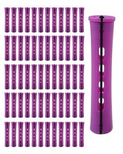 60pcs Perm Rods for Women's Natural Hair, Purple, 0.75inch - Hair Roller Curl...